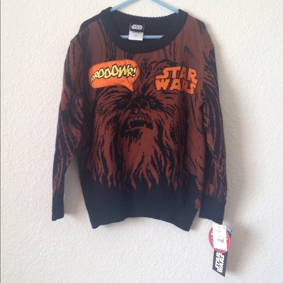 BOY'S NWT Star Wars Chewbacca Sweater xs - Picture 1 of 7